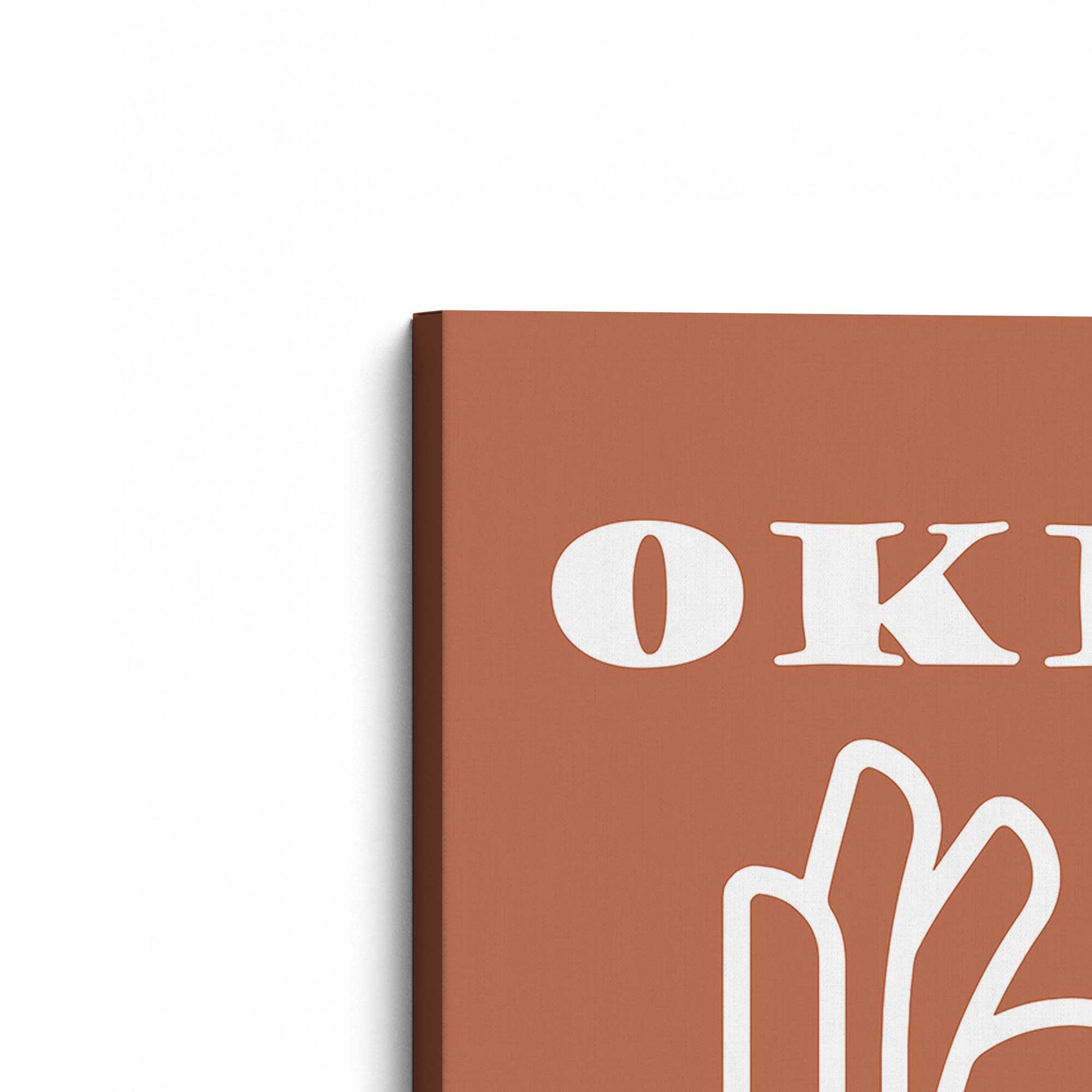 [Color:Stretched Canvas], Picture of the corner of the art