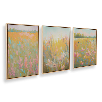 [Color:American Maple], Picture of art in a American Maple frame at an angle