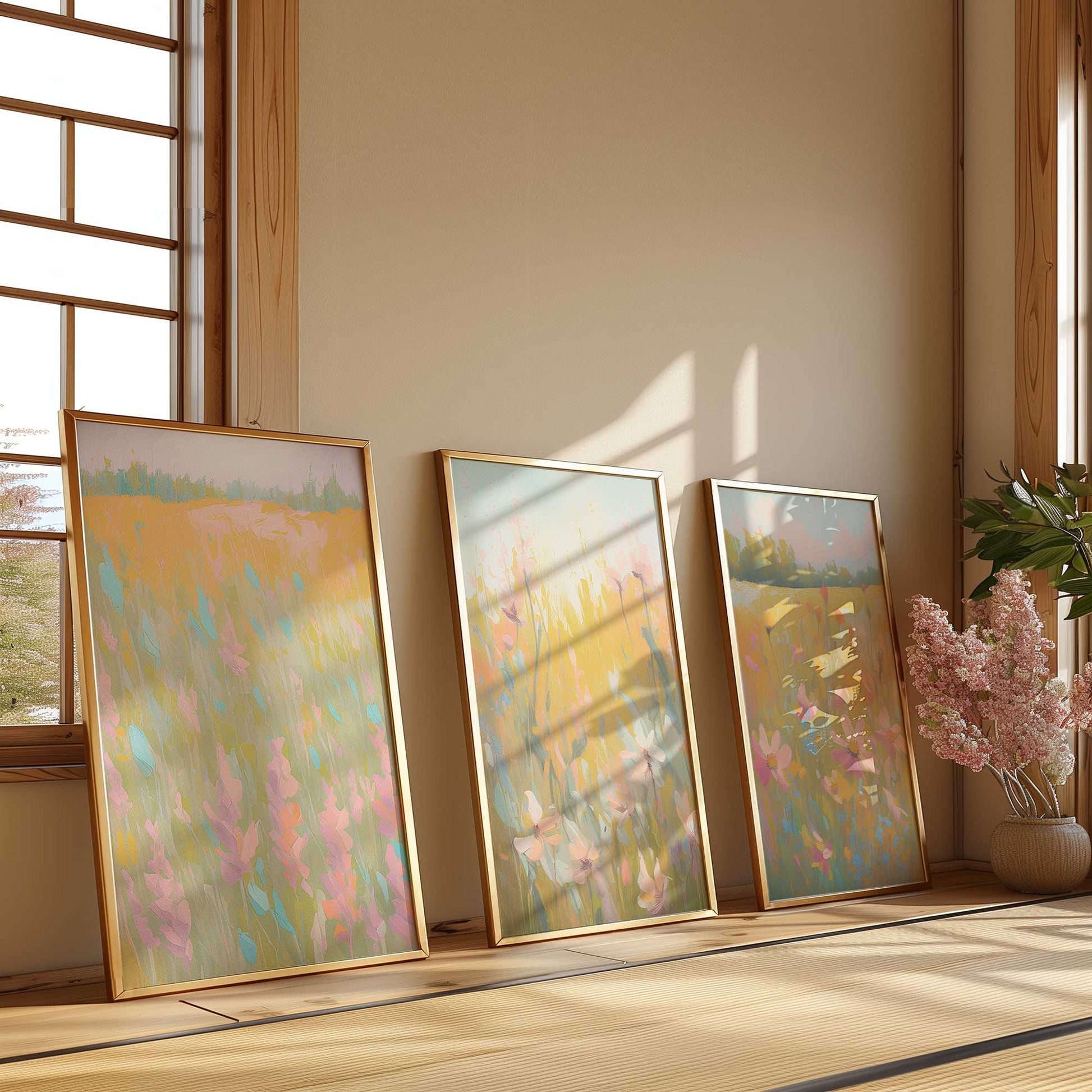 [Color:Satin Black], Picture of art in a Satin Black frame