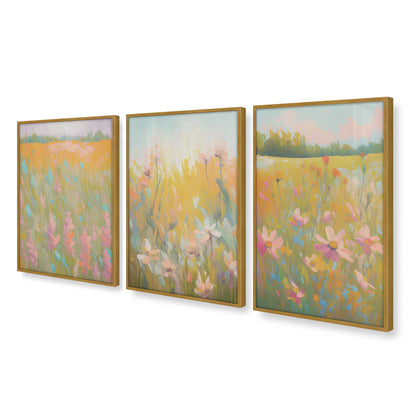 [Color:Polished Gold], Picture of art in a Polished Gold frame at an angle