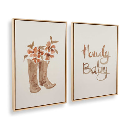 [Color:American Maple], Picture of art in a American Maple frame at an angle