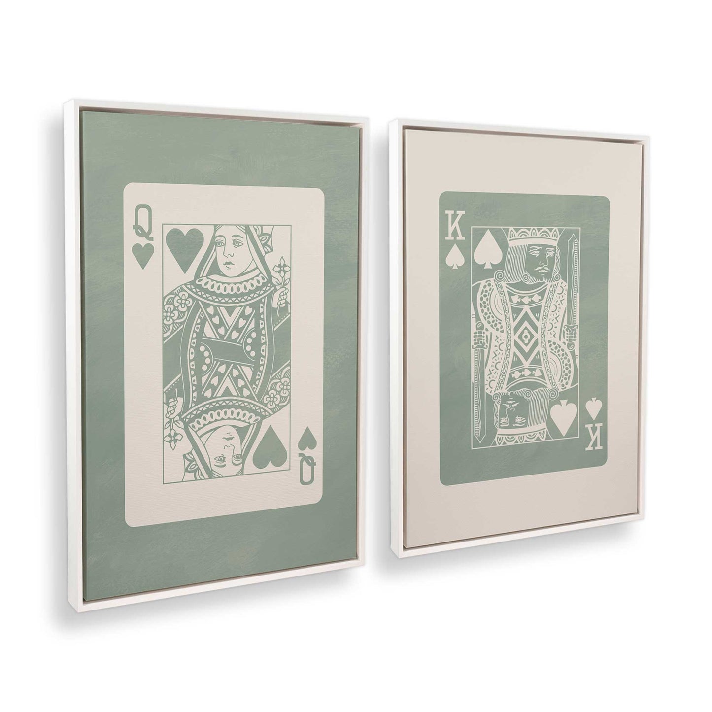 [Color:Opaque White], Picture of art in a White frame at an angle
