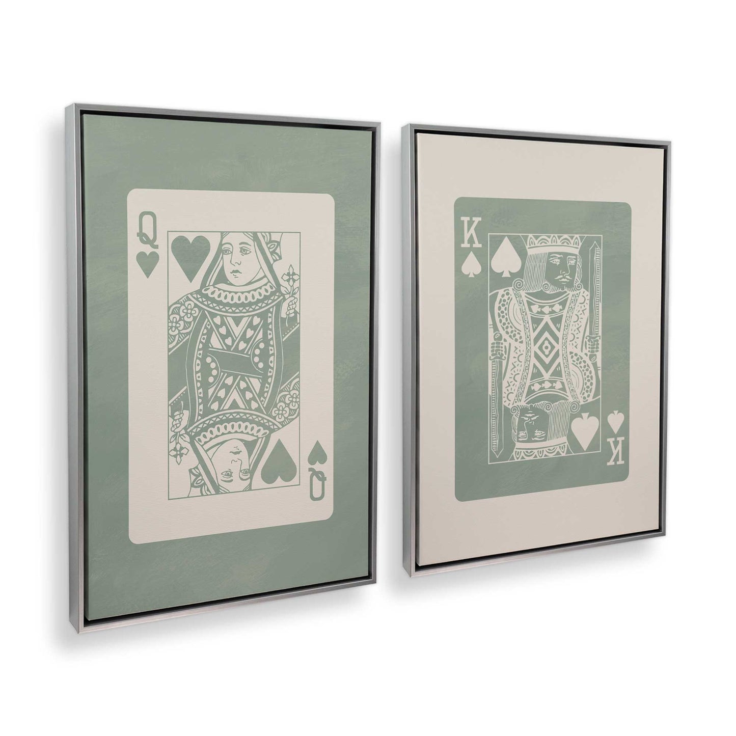 [Color:Polished Chrome], Picture of art in a Polished Chrome frame at an angle