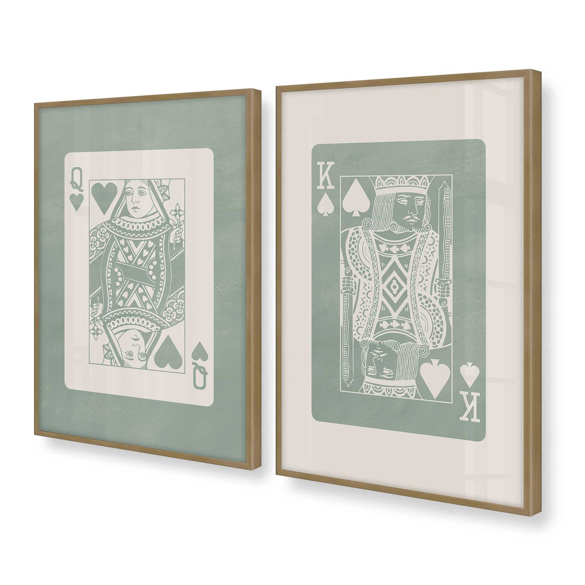 [Color:Weathered Zinc], Picture of art in a Weathered Zinc frame at an angle