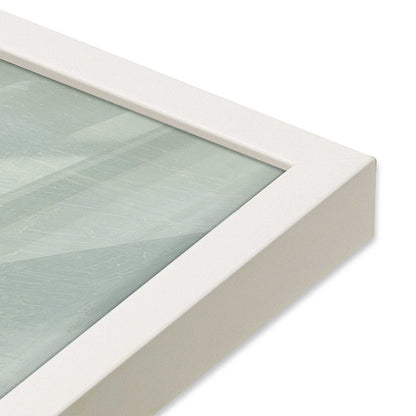 [Color:Opaque White], Picture of art in a Opaque White frame of the corner