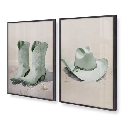 [Color:Weathered Zinc], Picture of art in a Weathered Zinc frame at an angle