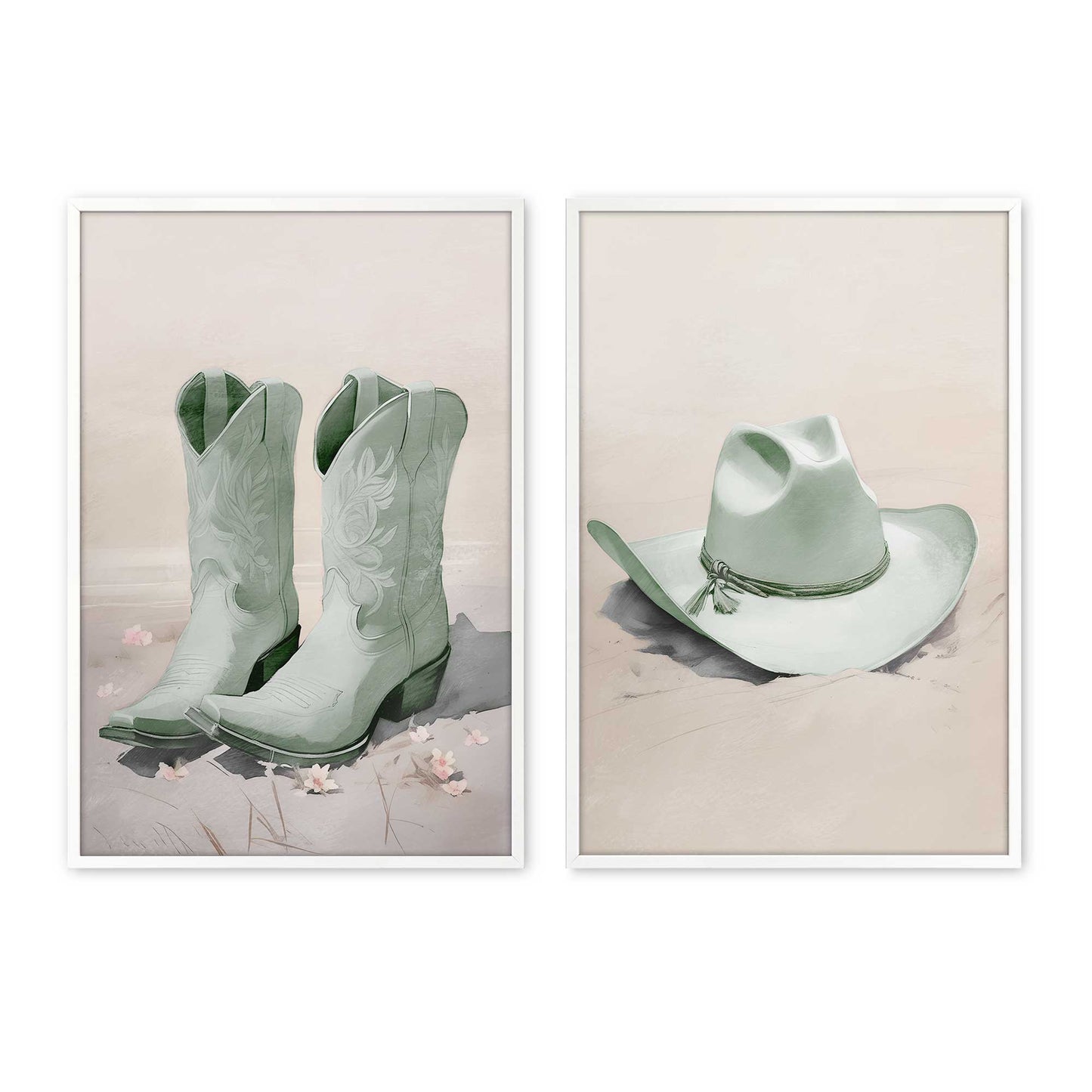 [Color:Opaque White], Picture of art in a Opaque White frame