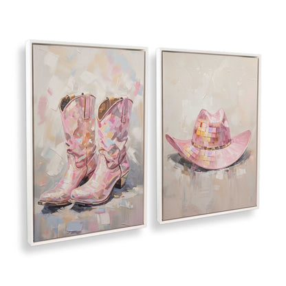 [Color:Opaque White], Picture of art in a White frame at an angle