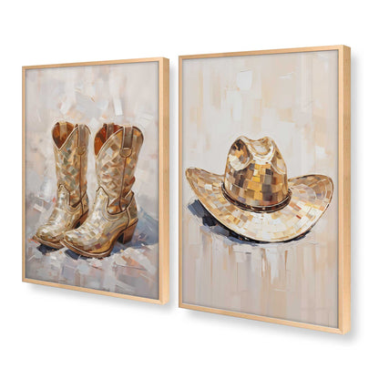 [Color:Raw Maple], Picture of art in a Raw Maple frame at an angle