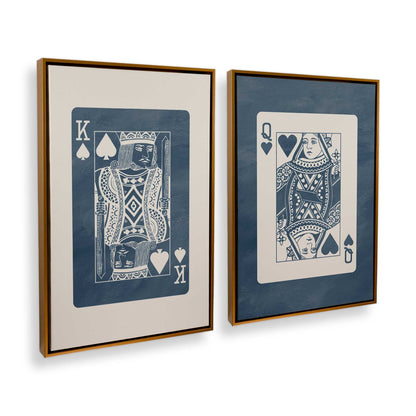[Color:Polished Gold], Picture of art in a Polished Gold frame at an angle