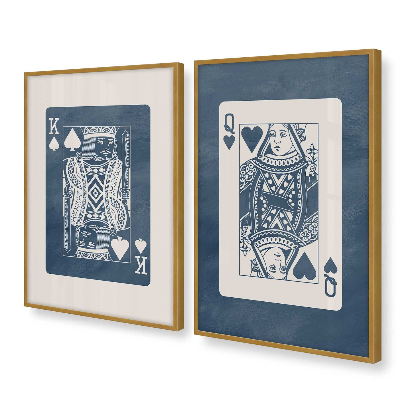 [Color:Polished Gold], Picture of art in a Polished Gold frame at an angle