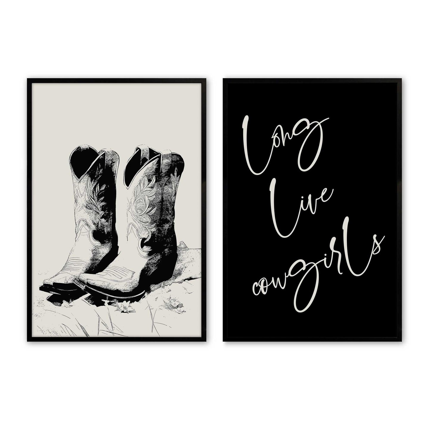 [Color:Satin Black], Picture of art in a Satin Black frame