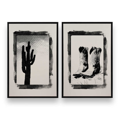 [Color:Satin Black], Picture of art in a Satin Black frame