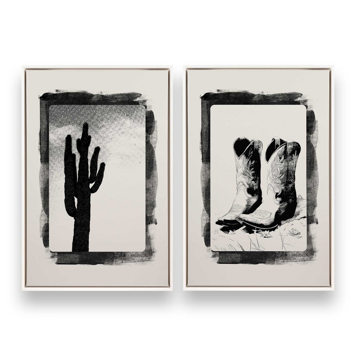 [Color:Opaque White], Picture of art in a White frame
