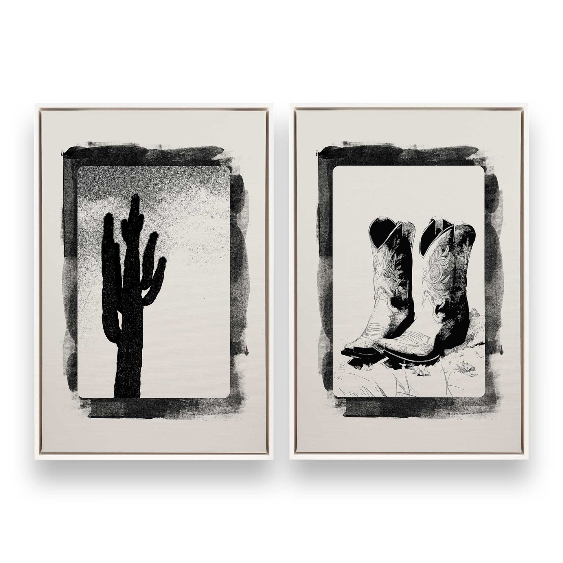 [Color:Opaque White], Picture of art in a White frame