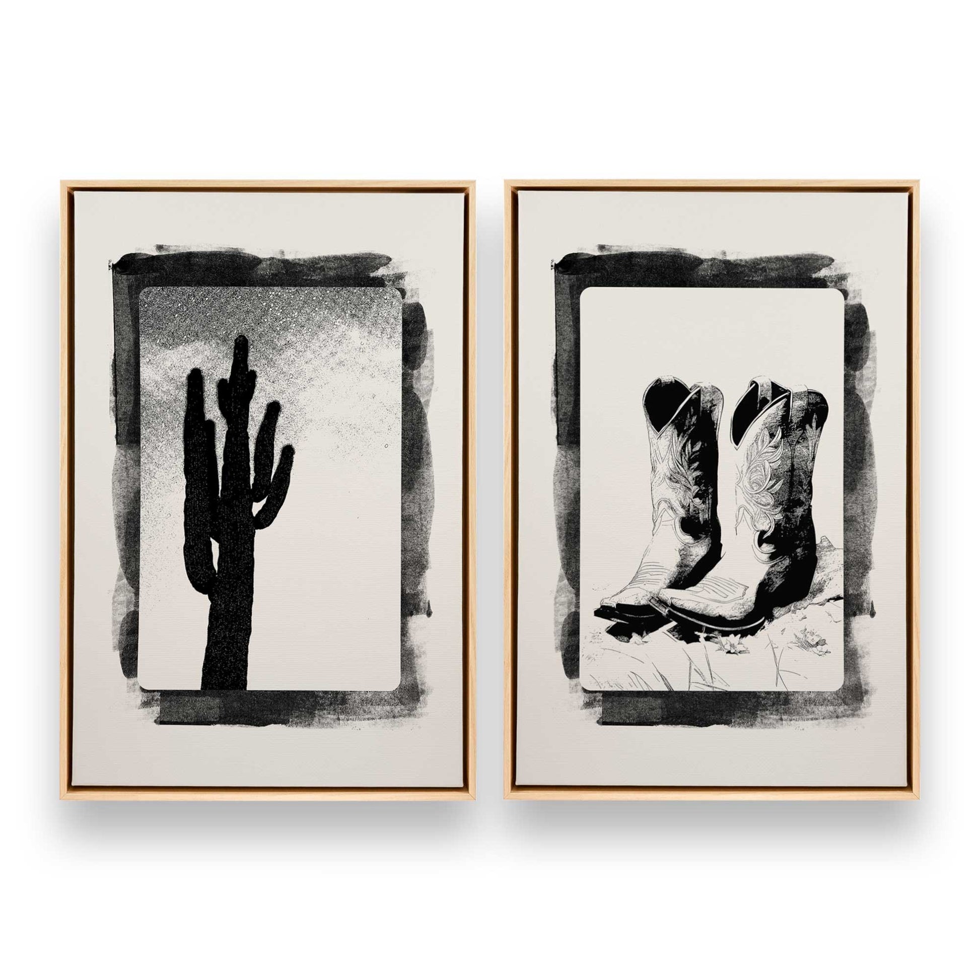 [Color:American Maple], Picture of art in a American Maple frame