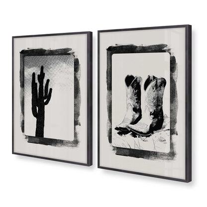 [Color:Weathered Zinc], Picture of art in a Weathered Zinc frame at an angle