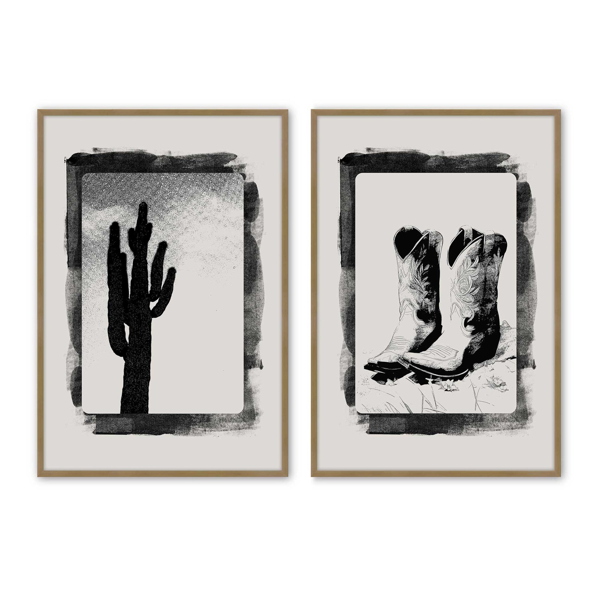 [Color:Brushed Gold], Picture of art in a Brushed Gold frame