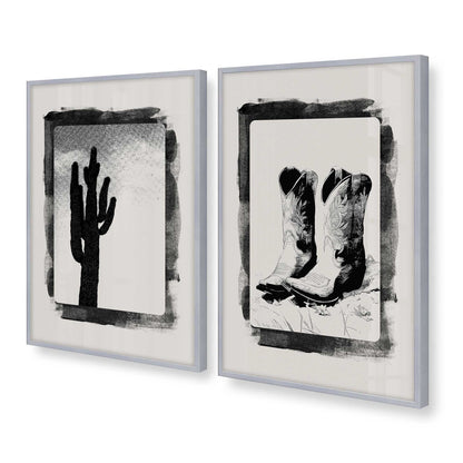 [Color:Polished Chrome], Picture of art in a Polished Chrome frame at an angle