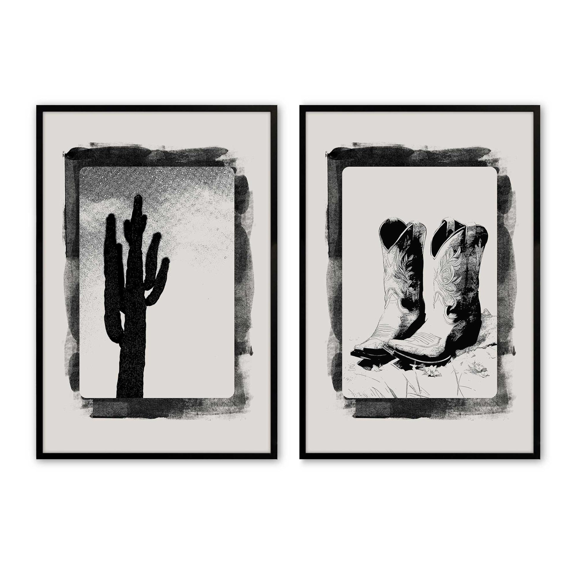 [Color:Satin Black], Picture of art in a Satin Black frame