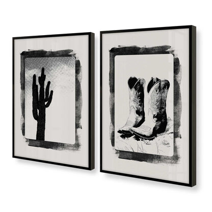 [Color:Satin Black], Picture of art in a Satin Black frame at an angle