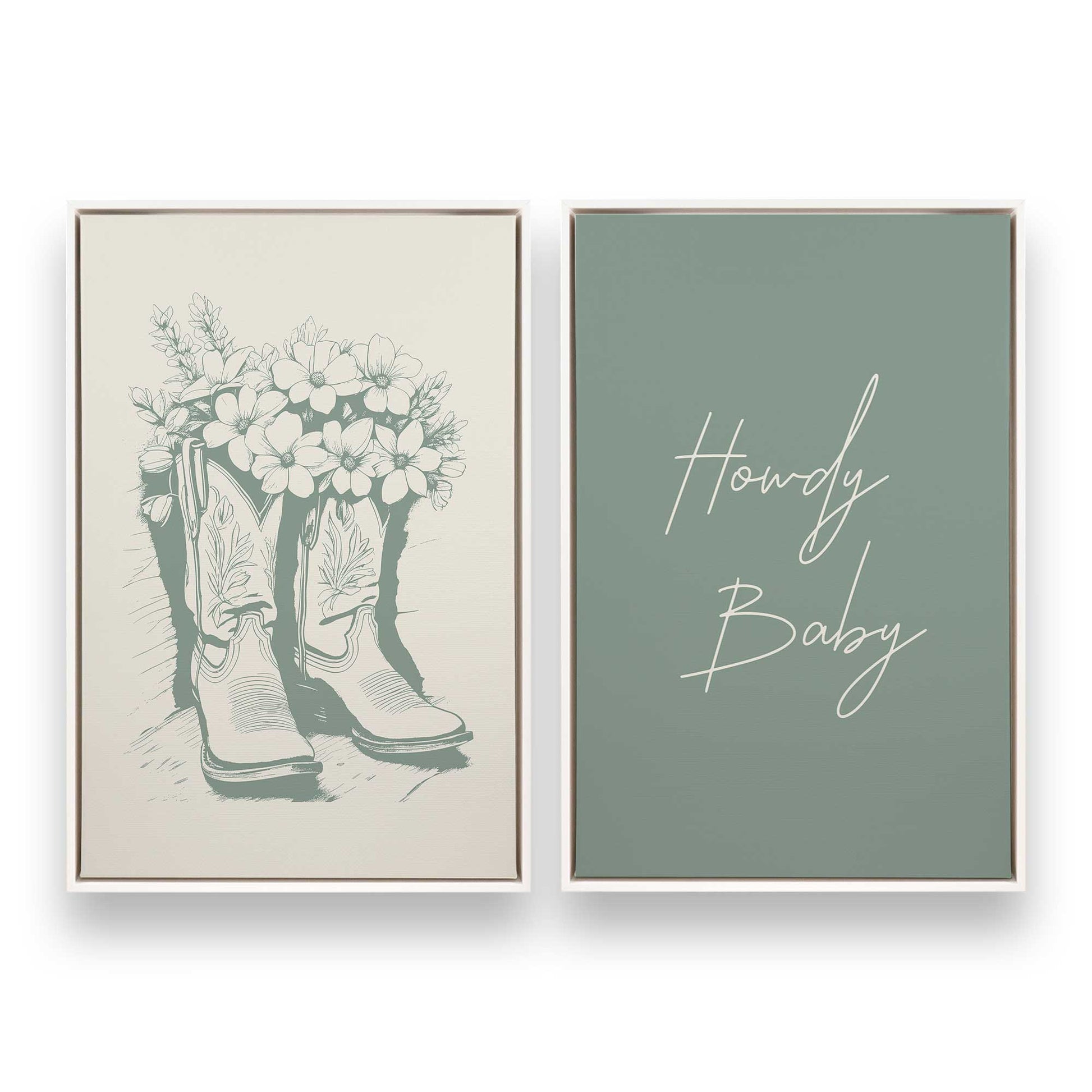[Color:Opaque White], Picture of art in a White frame
