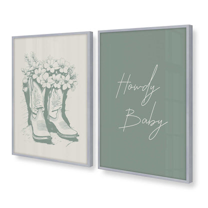 [Color:Polished Chrome], Picture of art in a Polished Chrome frame at an angle