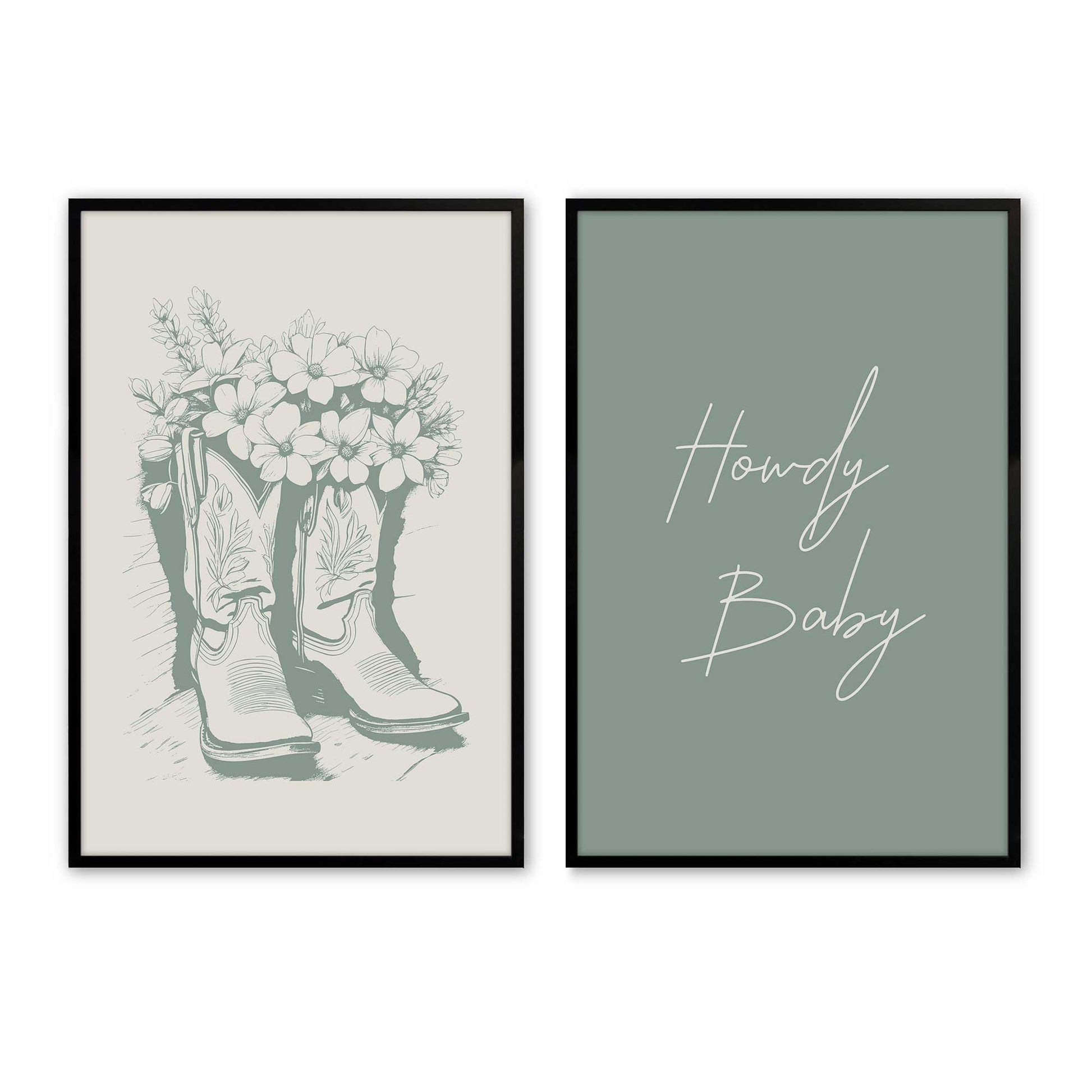 [Color:Satin Black], Picture of art in a Satin Black frame