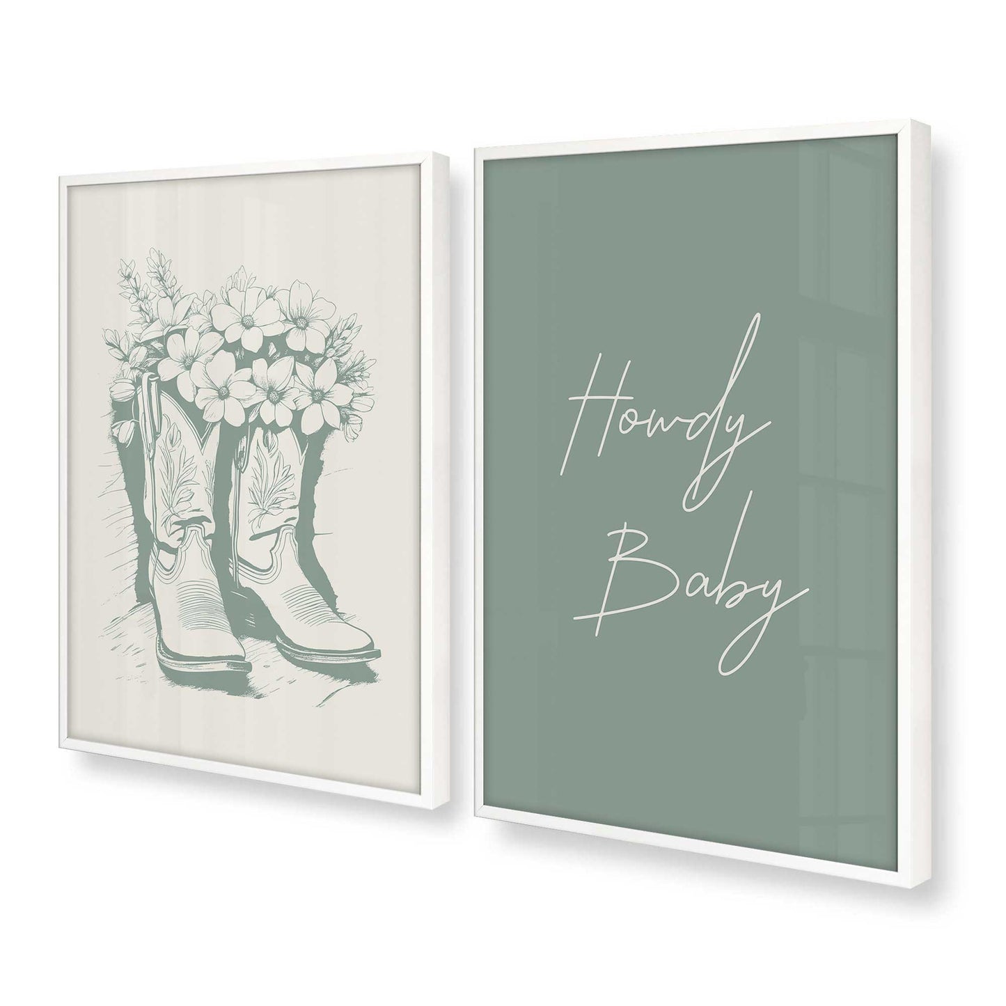[Color:Opaque White], Picture of art in a Opaque White frame at an angle