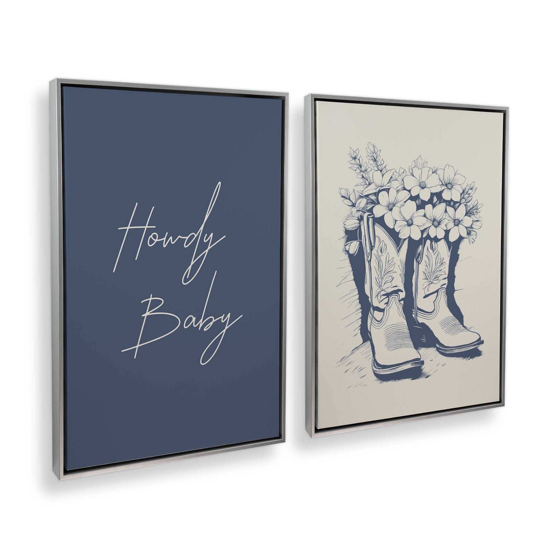 [Color:Polished Chrome], Picture of art in a Polished Chrome frame at an angle