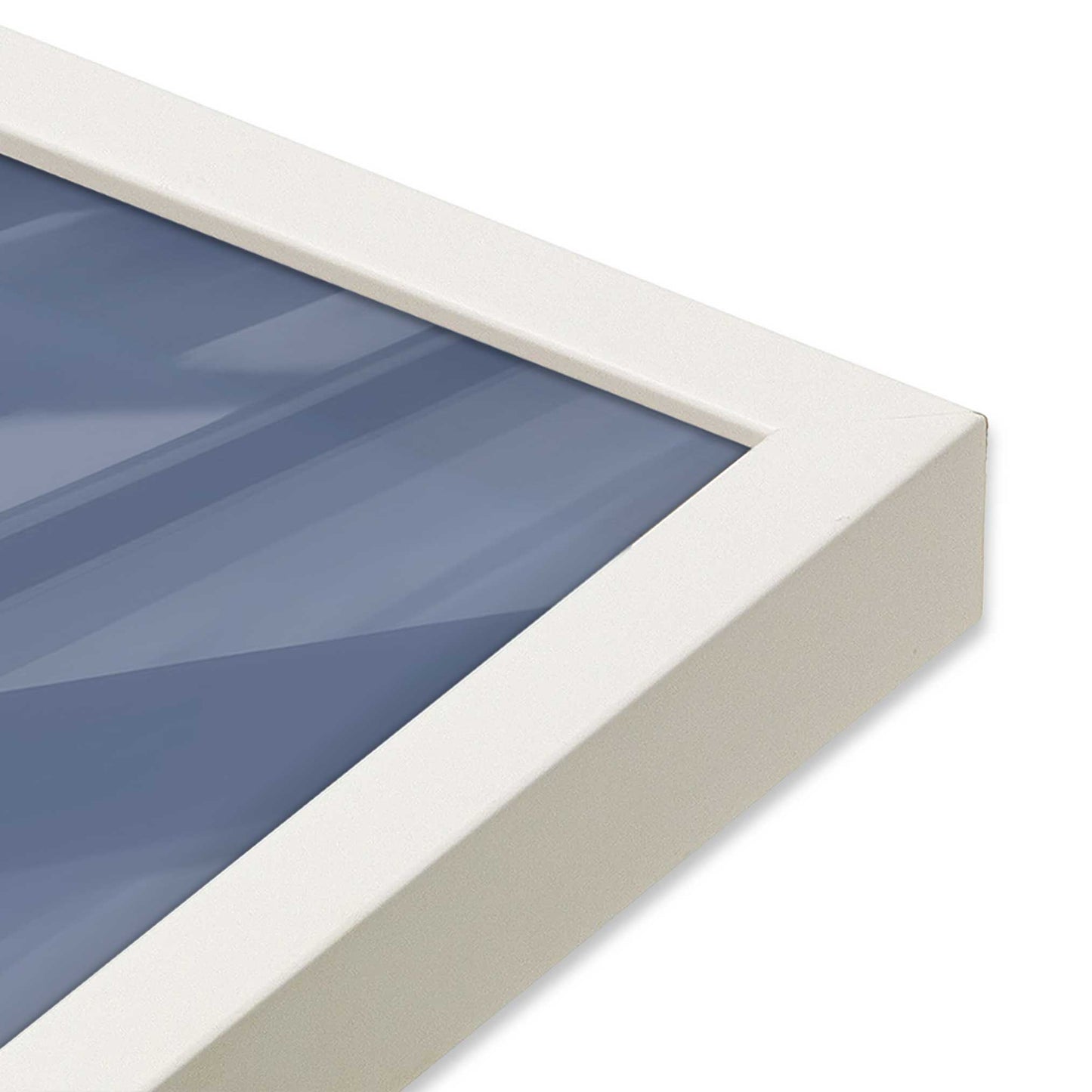 [Color:Opaque White], Picture of art in a Opaque White frame of the corner