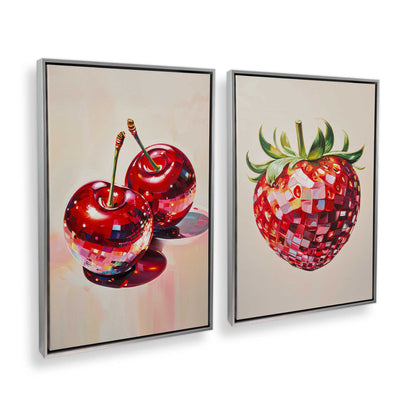 [Color:Polished Chrome], Picture of art in a Polished Chrome frame at an angle