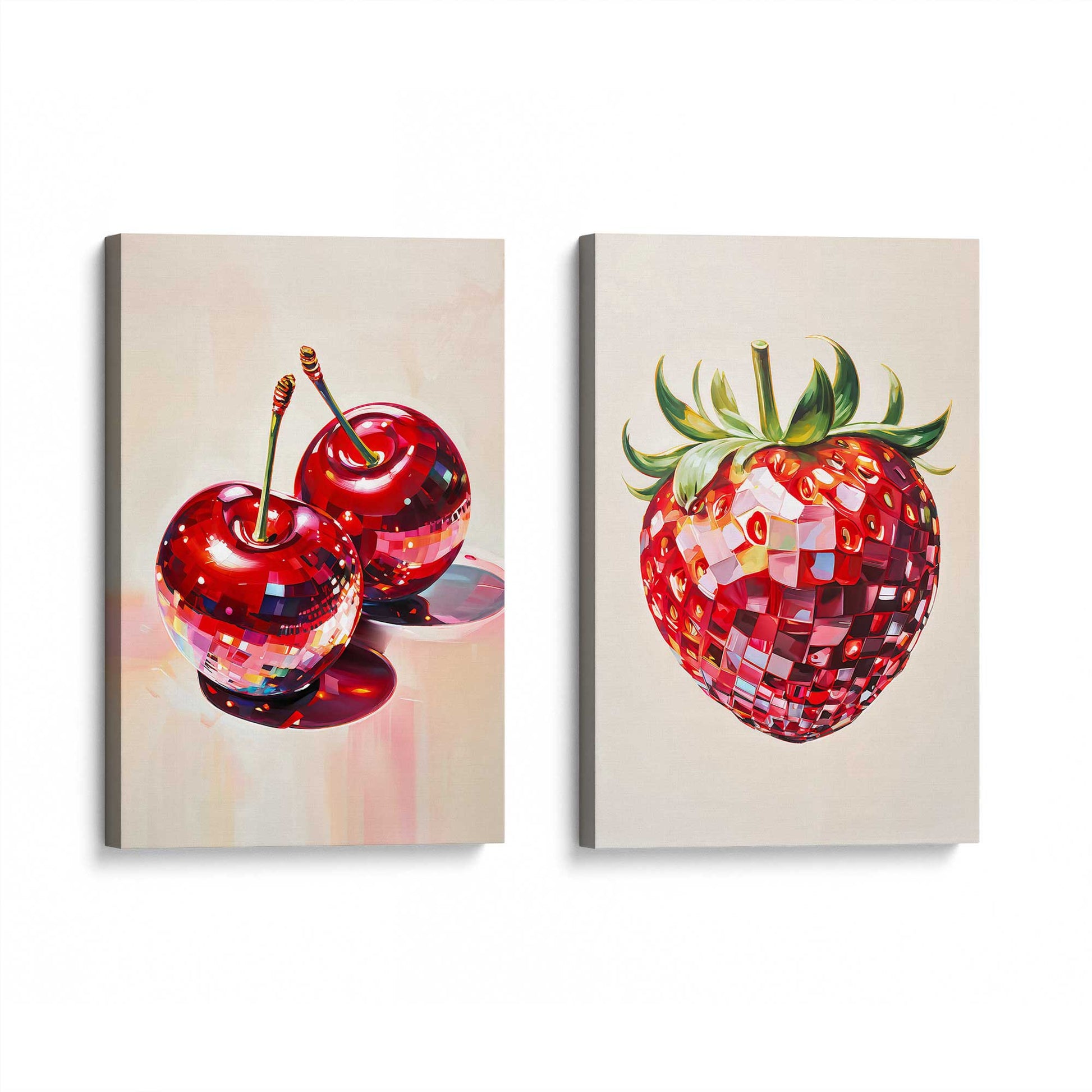 [Color:Stretched Canvas], Picture of art at an angle