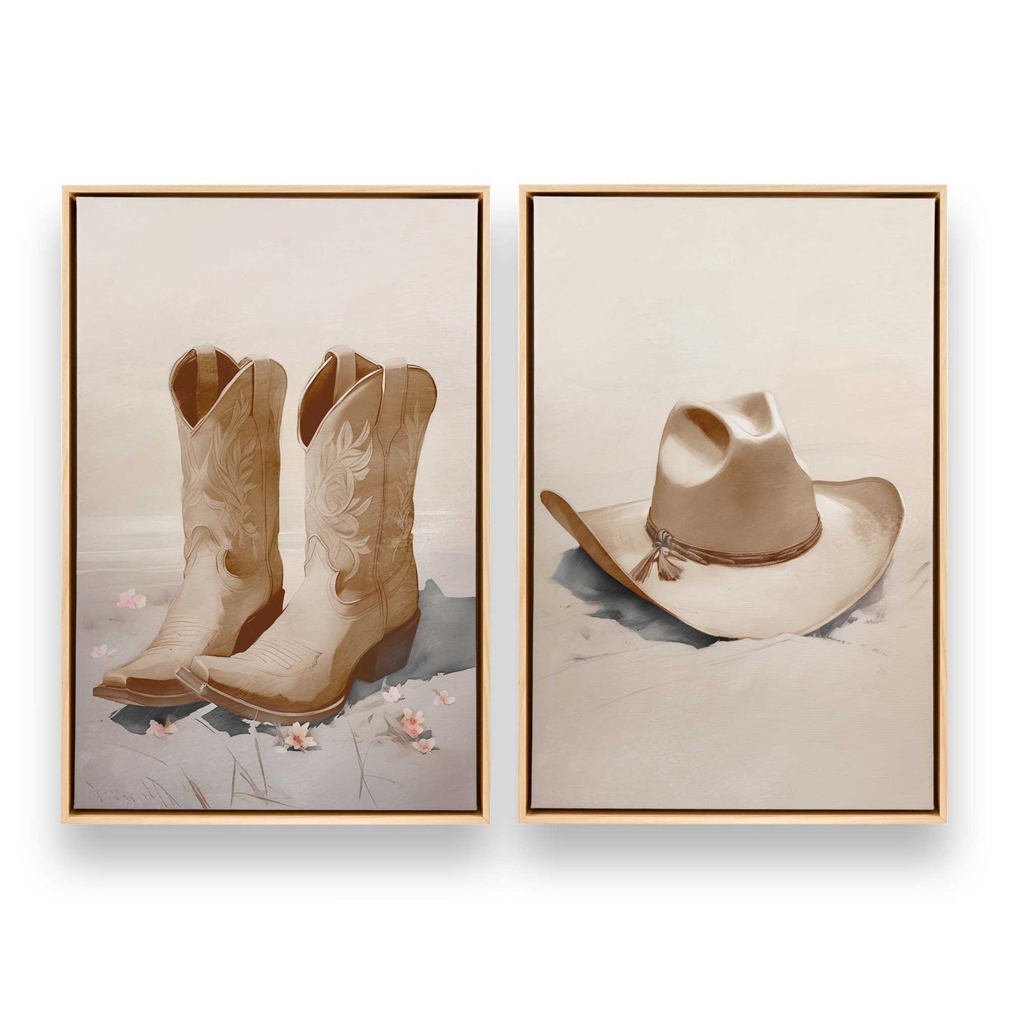 [Color:American Maple], Picture of art in a American Maple frame