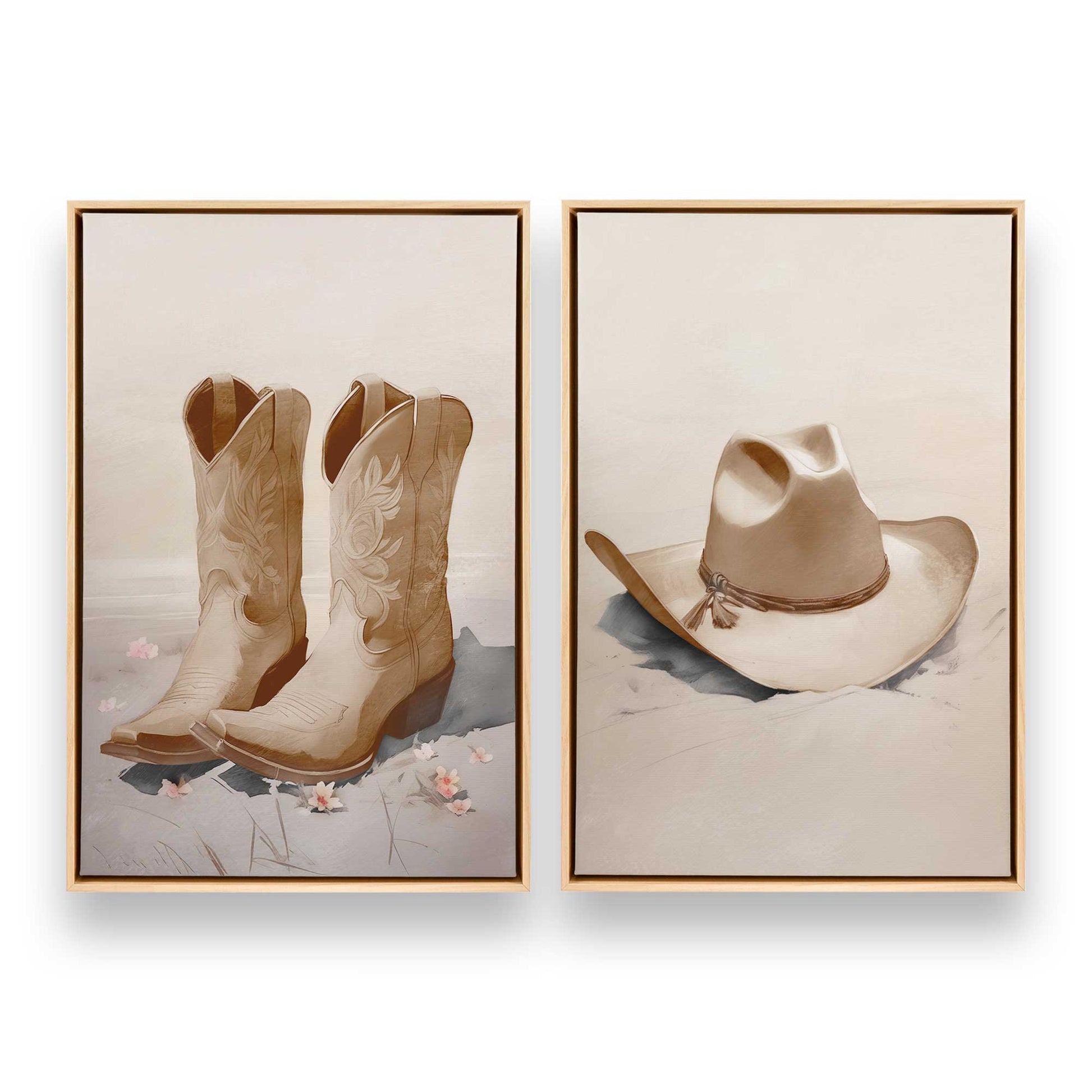 [Color:American Maple], Picture of art in a American Maple frame