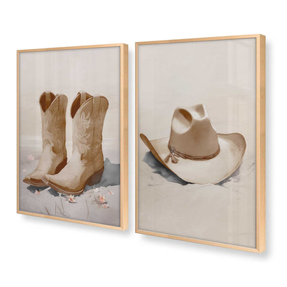[Color:Raw Maple], Picture of art in a Raw Maple frame at an angle