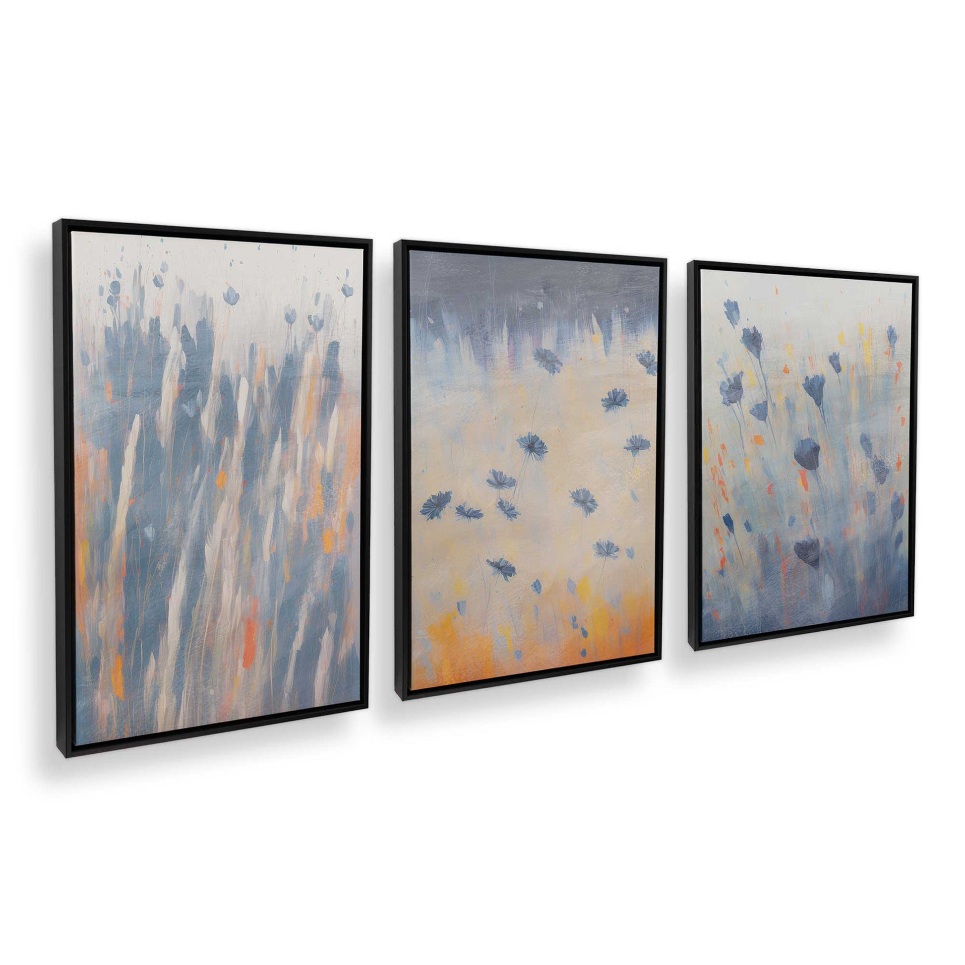 [Color:Satin Black], Picture of art in a Satin Black frame at an angle