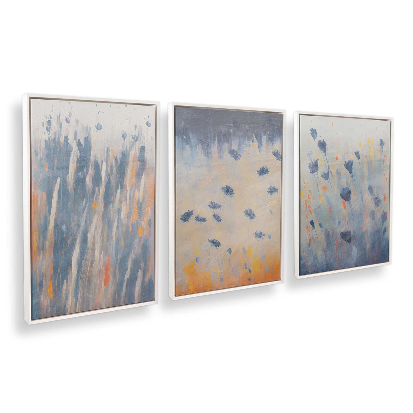 [Color:Opaque White], Picture of art in a White frame at an angle