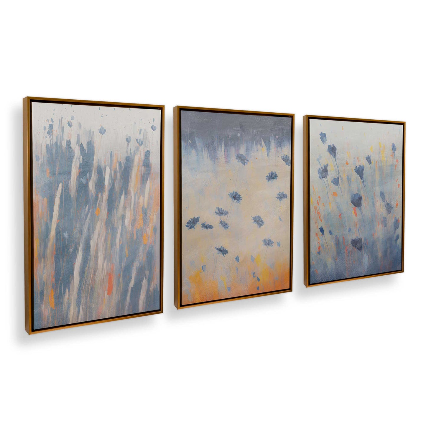 [Color:Polished Gold], Picture of art in a Polished Gold frame at an angle