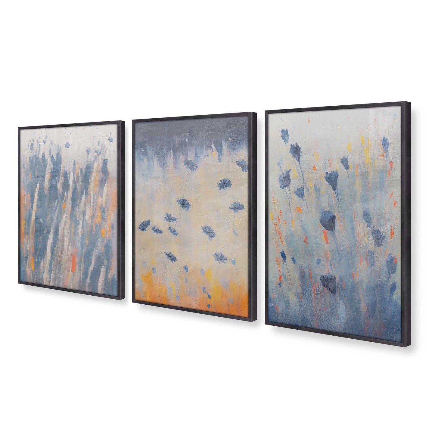 [Color:Weathered Zinc], Picture of art in a Weathered Zinc frame at an angle