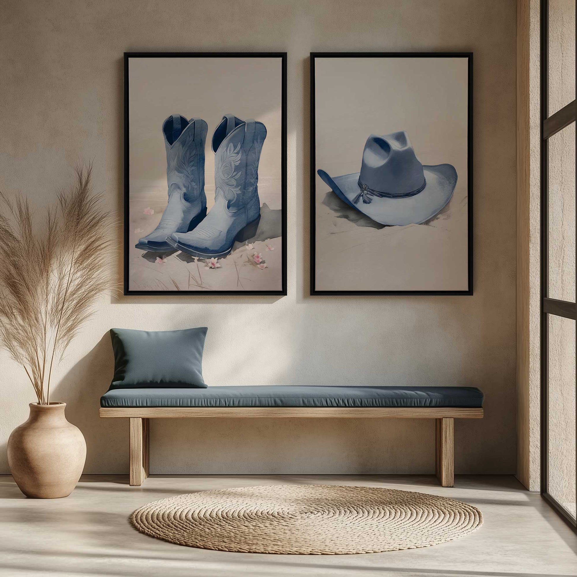 [Color:Satin Black], Picture of art in a Satin Black frame