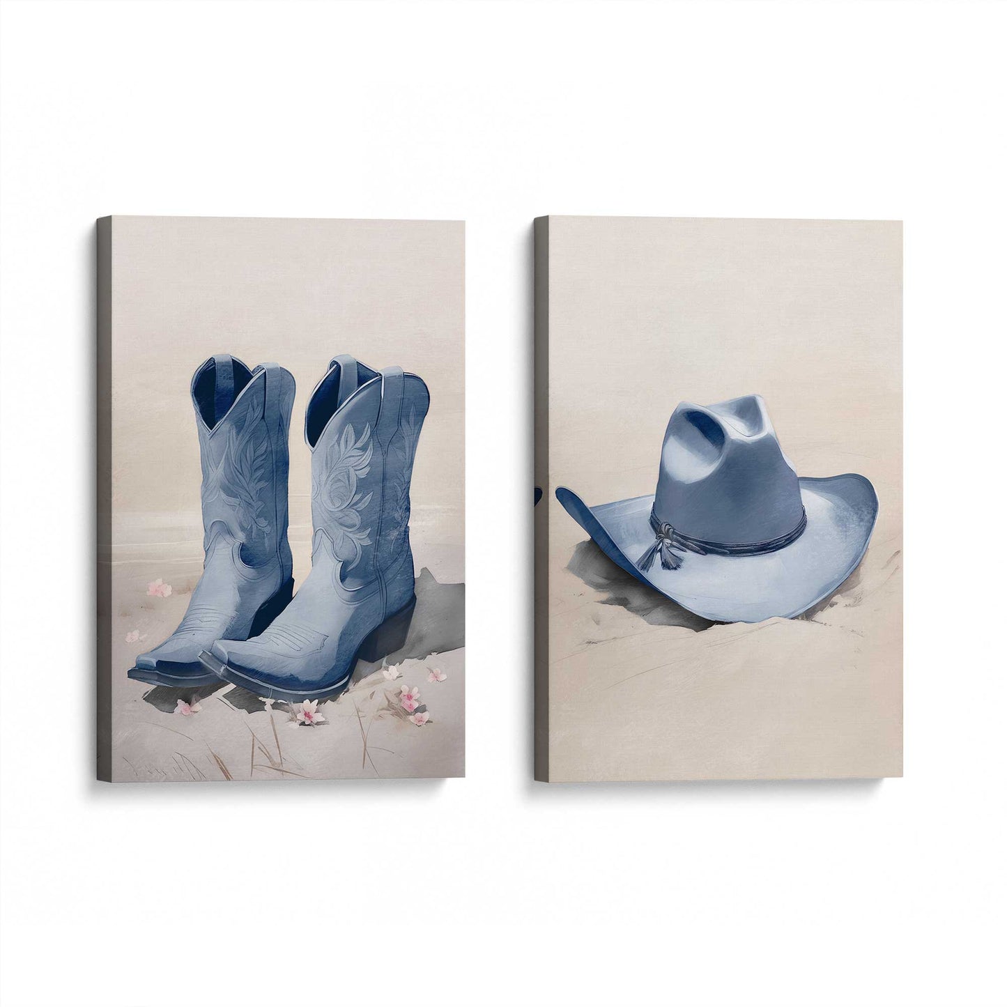 [Color:Stretched Canvas], Picture of art at an angle
