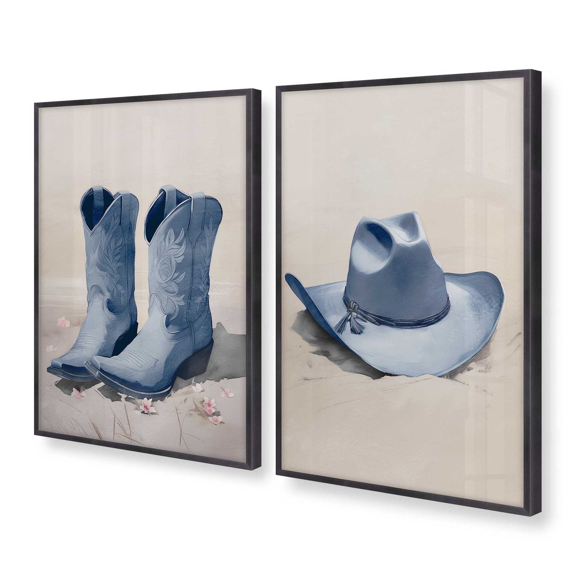 [Color:Weathered Zinc], Picture of art in a Weathered Zinc frame at an angle