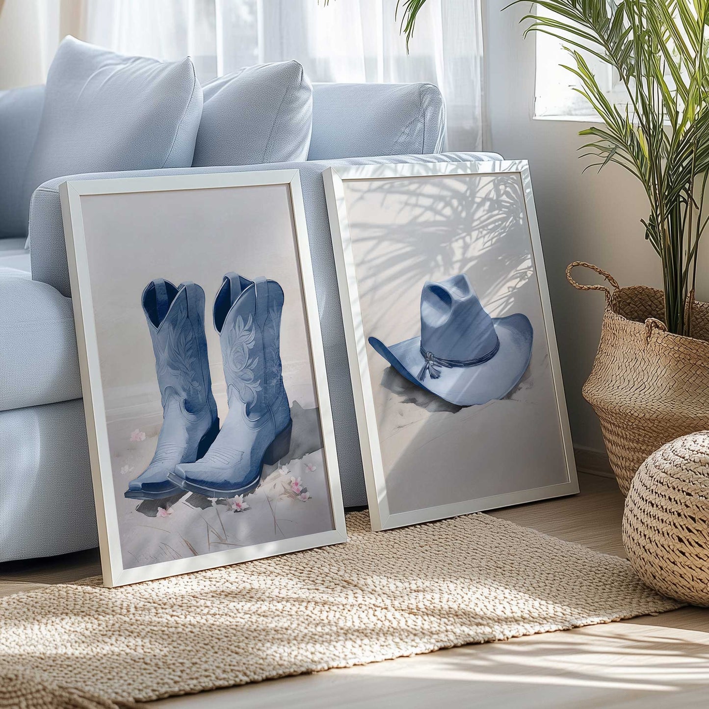[Color:Opaque White], Picture of art in a Opaque White frame