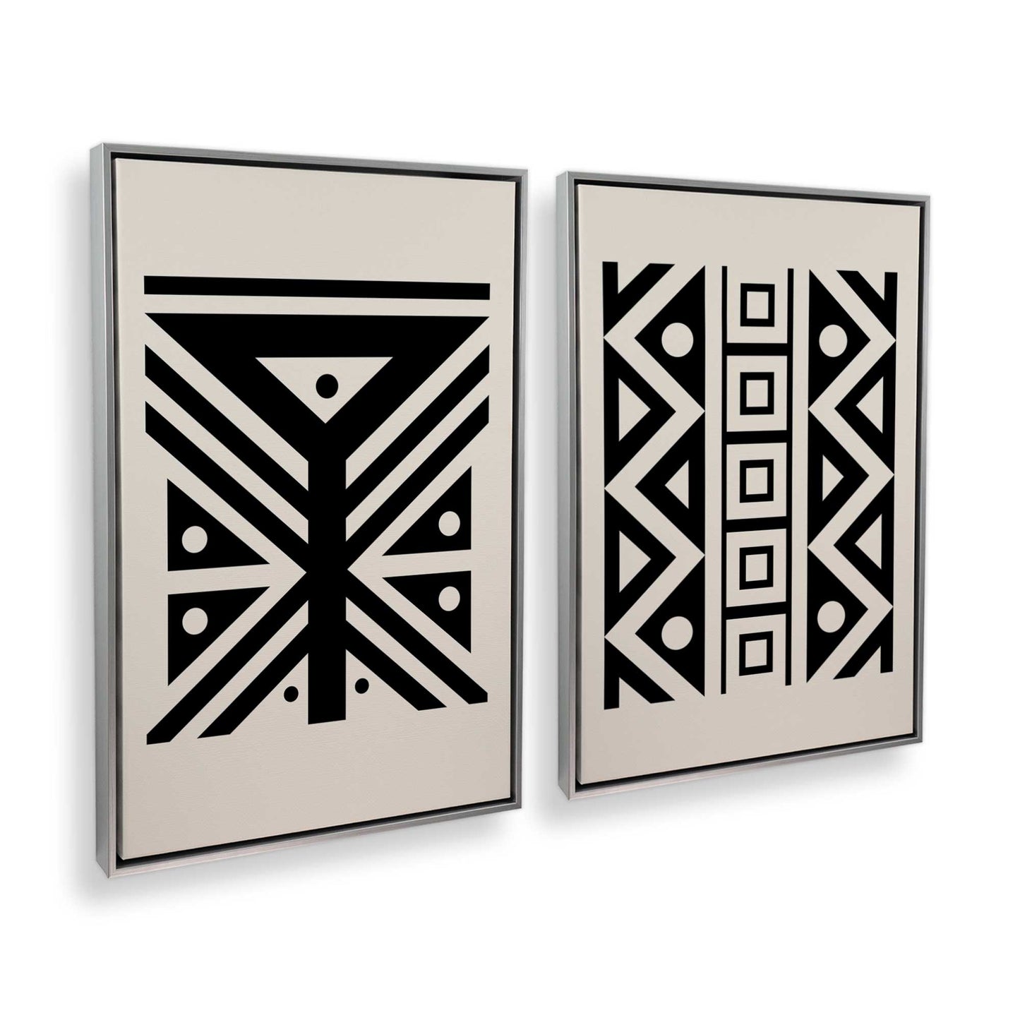 [Color:Polished Chrome], Picture of art in a Polished Chrome frame at an angle