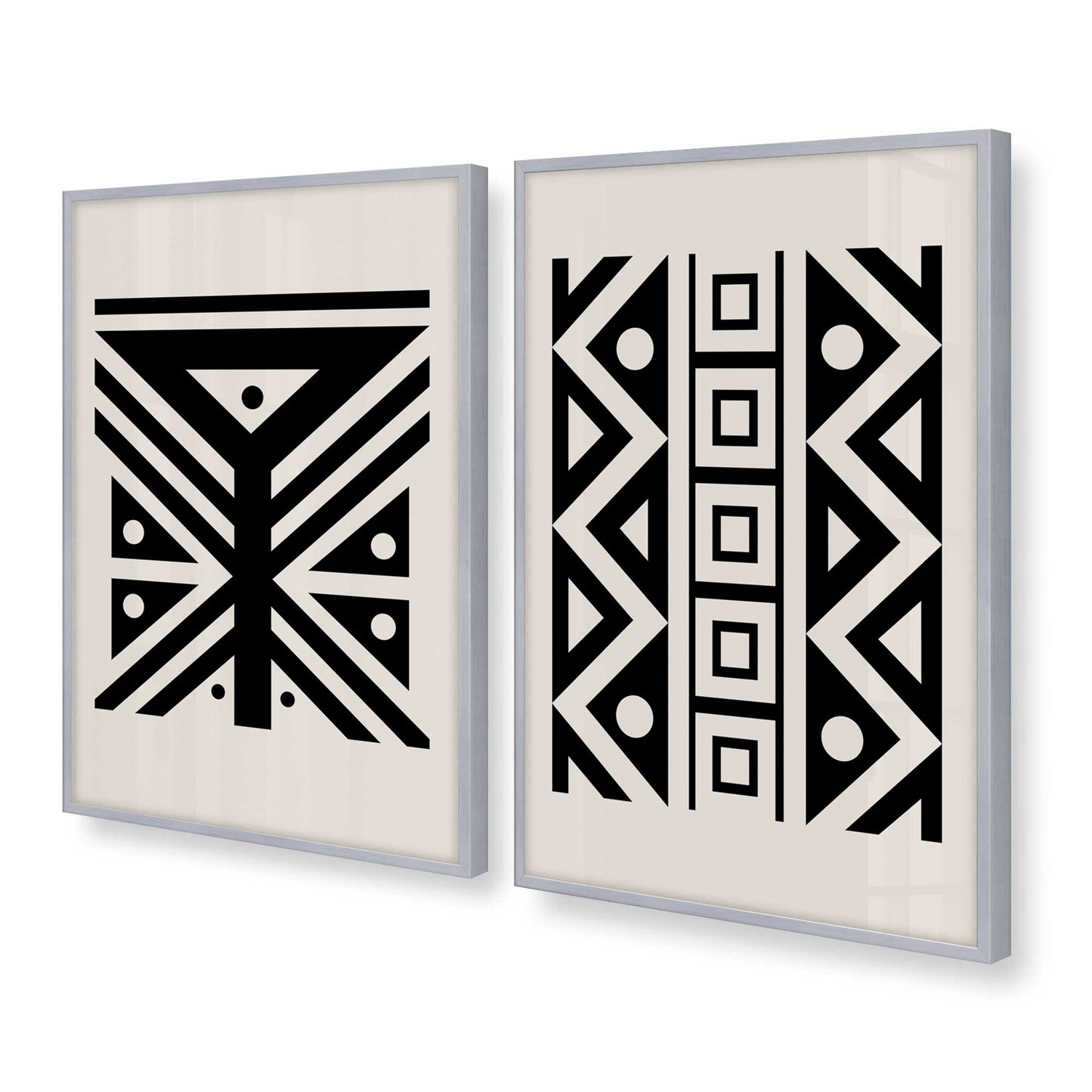 [Color:Polished Chrome], Picture of art in a Polished Chrome frame at an angle