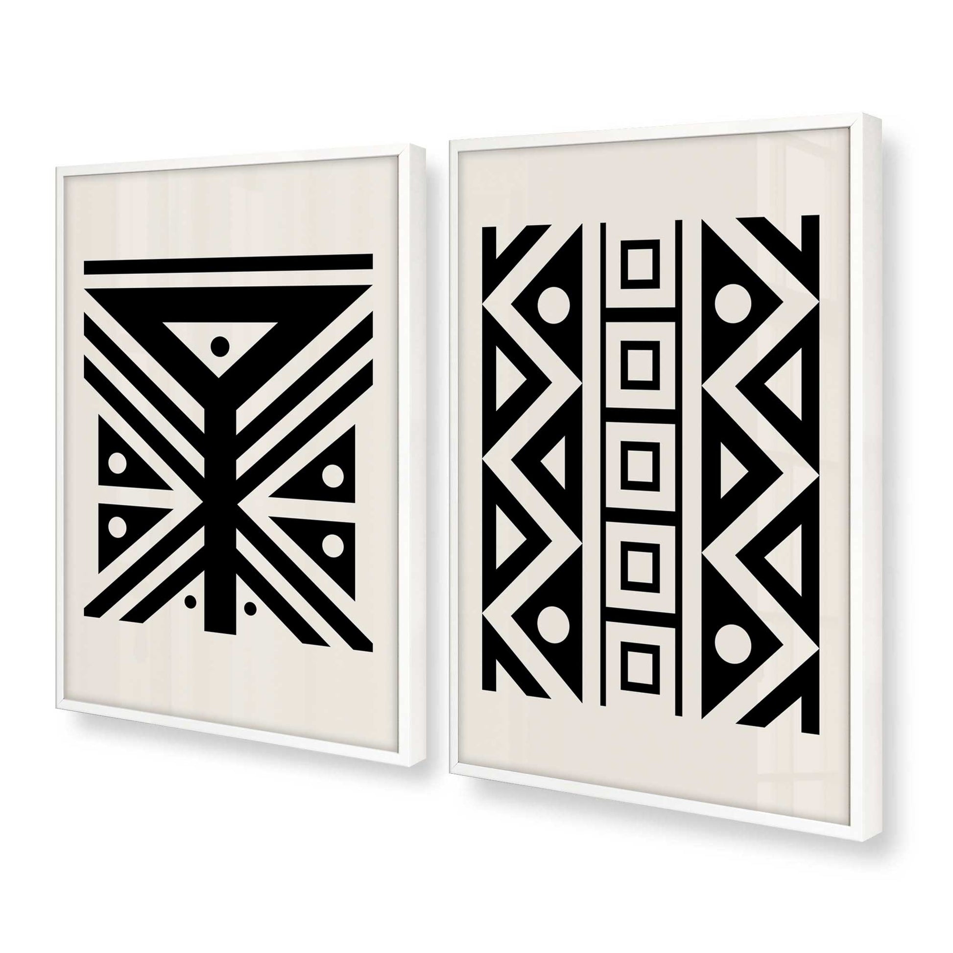 [Color:Opaque White], Picture of art in a Opaque White frame at an angle