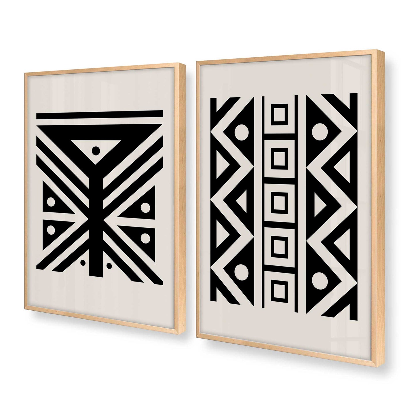 [Color:Raw Maple], Picture of art in a Raw Maple frame at an angle