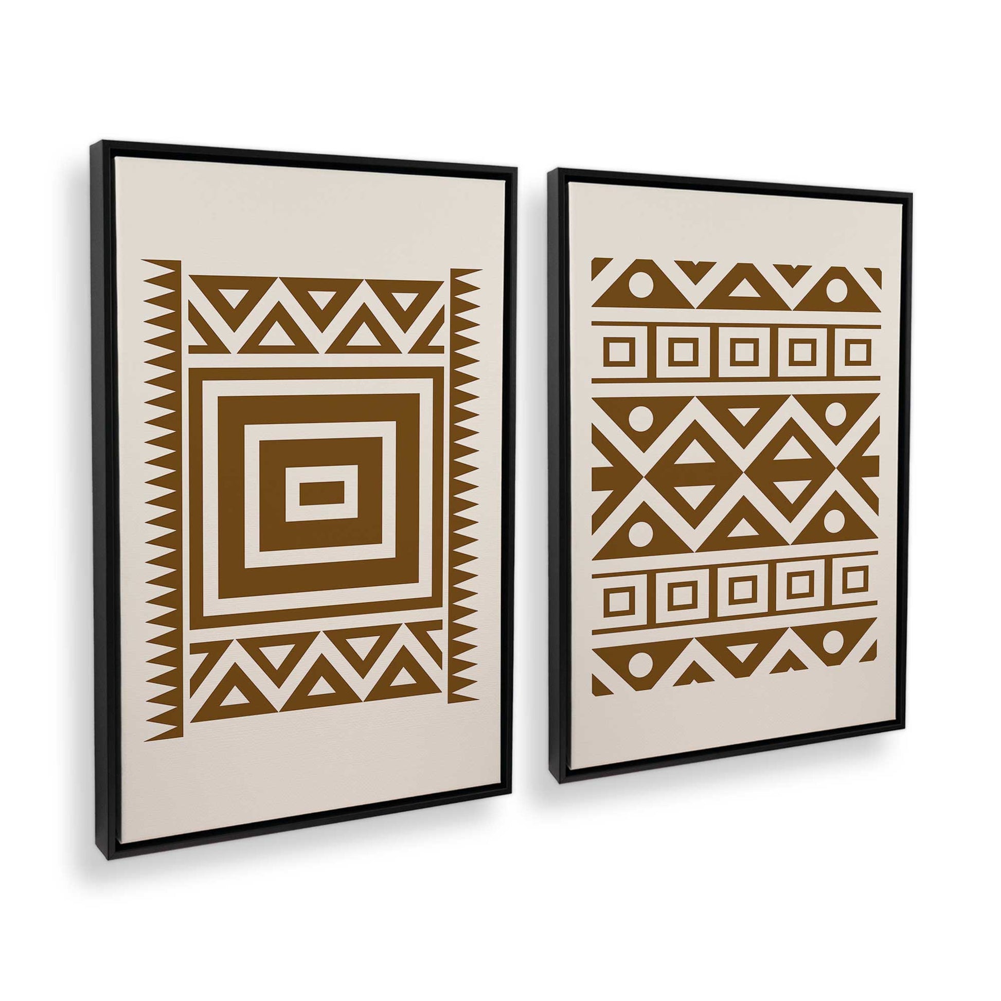 [Color:Satin Black], Picture of art in a Satin Black frame at an angle