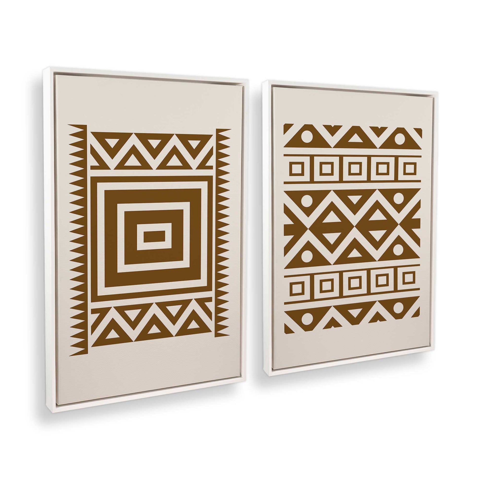[Color:Opaque White], Picture of art in a White frame at an angle